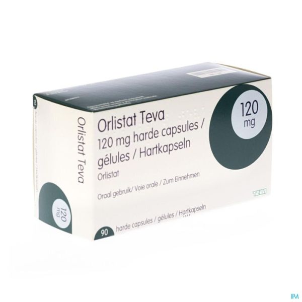 Orlistat Teva Caps Dure 90 X 120mg