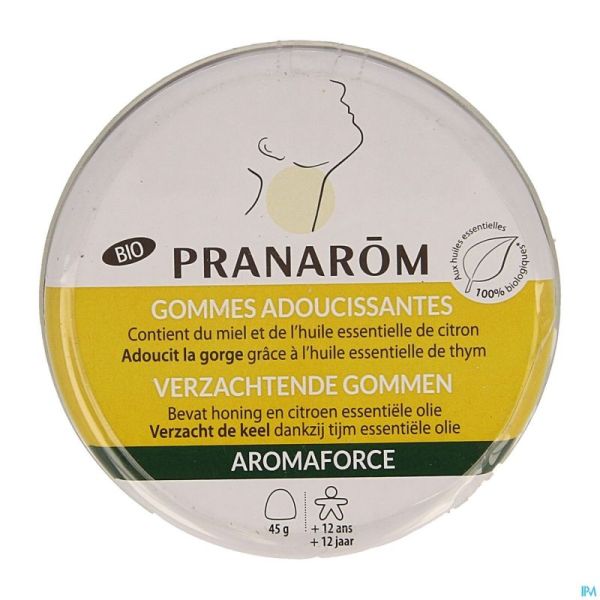 Aromaforce Bio Gommes Adoucissantes Miel 45