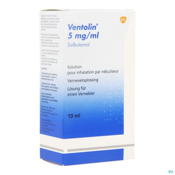 Ventolin Sol Neb 1 X 10ml 0,5%