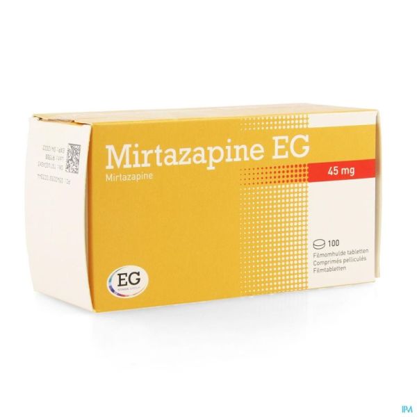 Mirtazapine EG 45Mg Comp Pell 100X45Mg