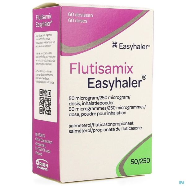 Flutisamix Easyhaler 50mcg/250mcg Doses 1 X 60